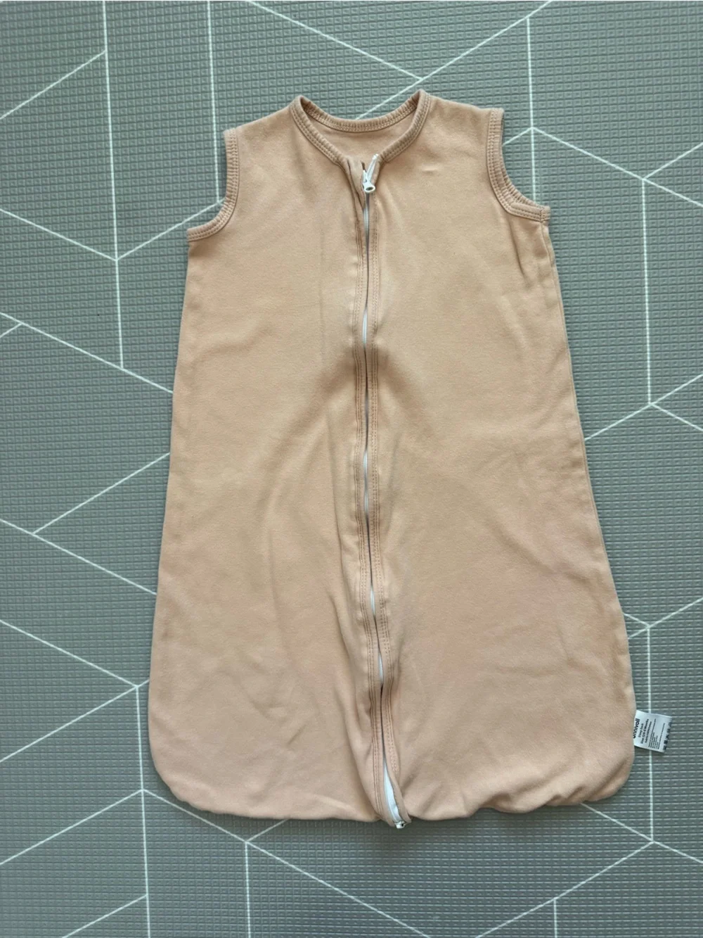 Unnivoll|Baby gender neutral Sleeveless Beige tan Sleep Sack blanket•100% cotton - Picture 3 of 6
